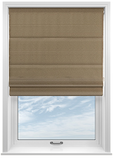 Lucerne Faux Silk, Bronzed Mist - Twist&Fit Roman Blind